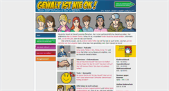 Desktop Screenshot of gewalt-ist-nie-ok.de